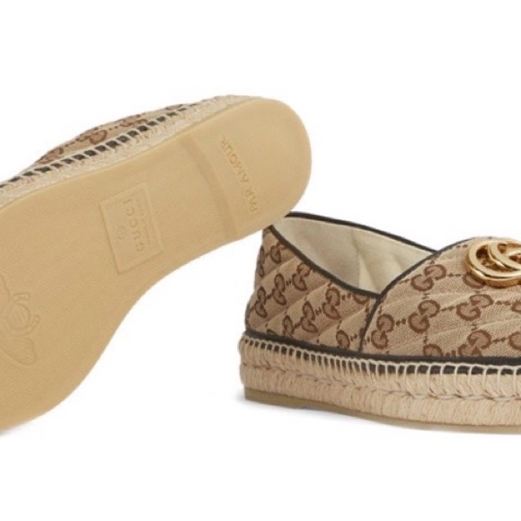 Gucci Women's Brown Espadrille Loafers - Picture 5 of 8